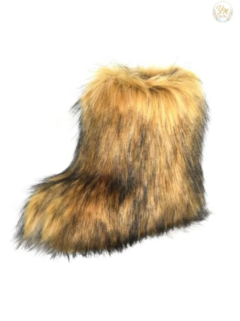 Faux Fur Furry Snow Boots for Women Mid-Calf Warm Winter Booties Comfy New